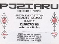 PJ2IARU 1992